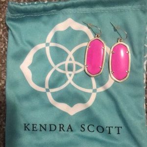 Kendra Scott pink and gold earrings